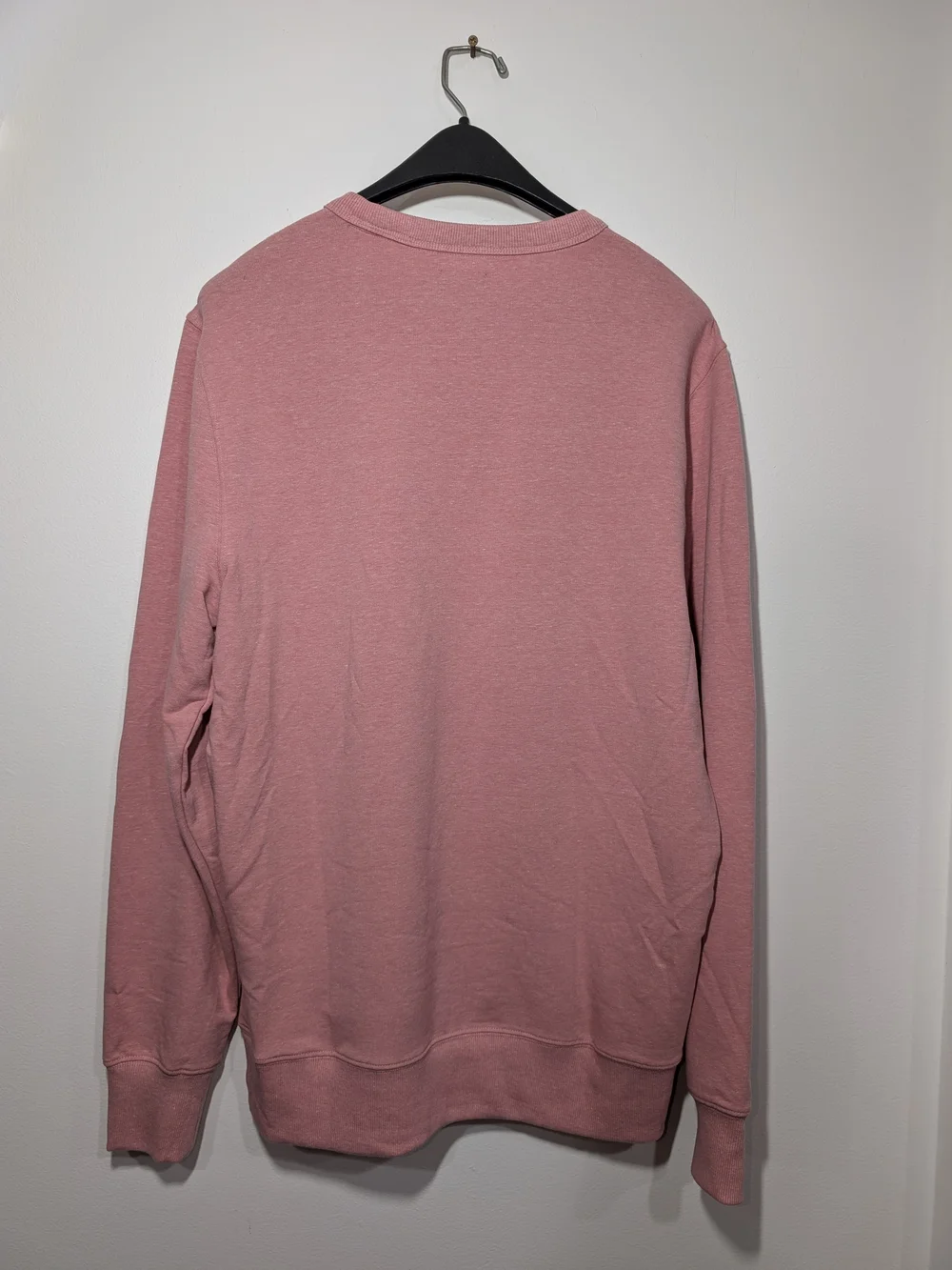 J. Crew Dusty Rose Crewneck Cotton Blend Terry Stretch Sweatshirt Men's MD